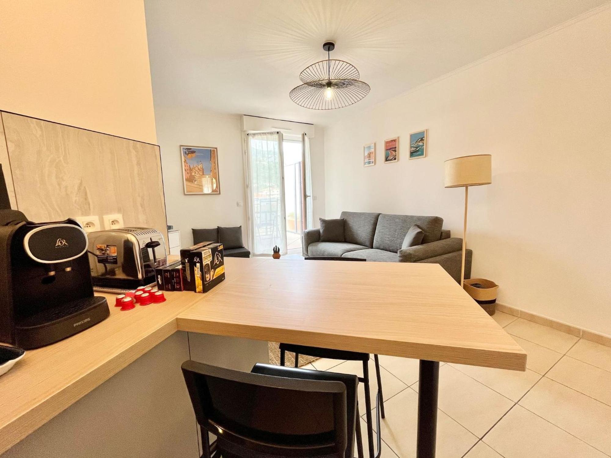 'La Villa Melanie' Neuf, Equipe, Terrasse, Centre Menton Exterior foto